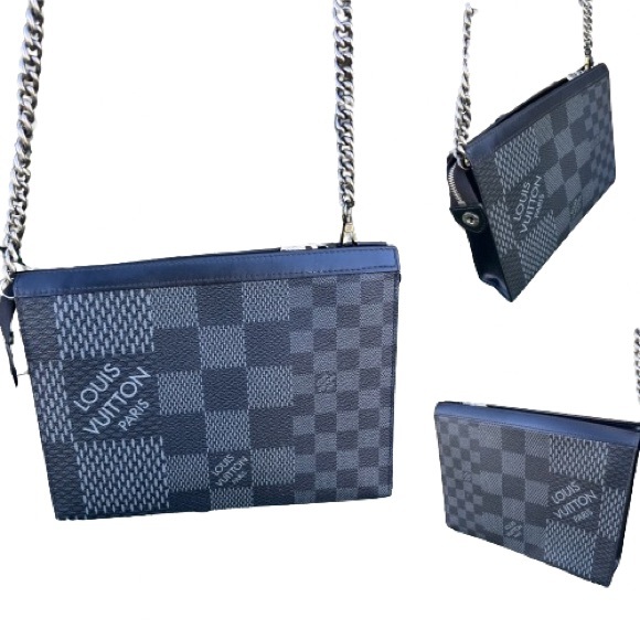 Men LARGE POCHETTE ECLIPSE VOYAGE ZIPPER CLOSURE - Picture 3 of 10